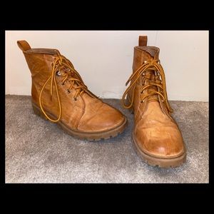 Tan boots